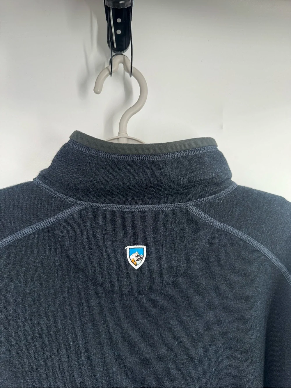 Kuhl Revel 1/4 Zip Pullover Mens 2XL Blue Fleece Colorblock Hiking 3007